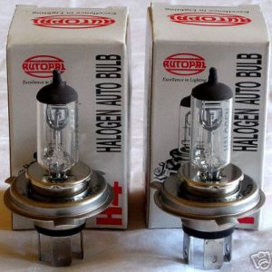 H4 9003 HB2 12v 100.55w White Bulb Kit (2 Bulbs)